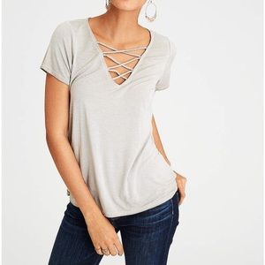 AE Lace Up shirt